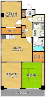ブリランテ武蔵【2階】の間取り