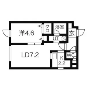 ブランノワール中の島【2階】の間取り