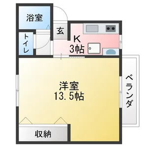 広岡ハイツ【2階】の間取り