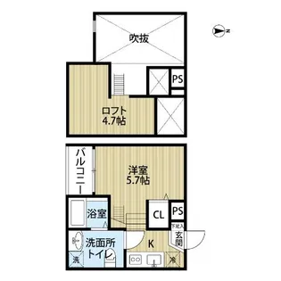 Casea(カセア)【2階】の間取り