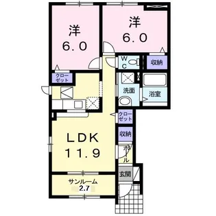 ユーフォリア I【1階】の間取り
