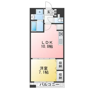 サンライズ時和【4階】の間取り