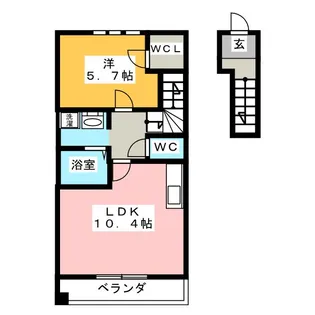 Vill neuve A棟【2階】の間取り