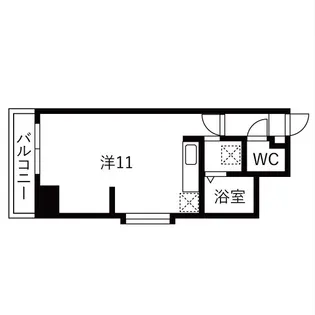 ベルエアー琴似【3階】の間取り