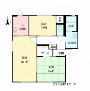 ベイサージュ豊岡 E棟【1階】の間取り