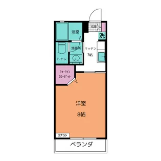 サニーハイツ【1階】の間取り
