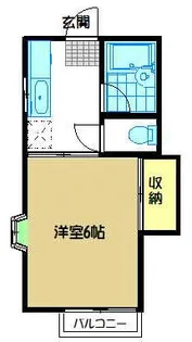 ジュネス山口B棟【2階】の間取り