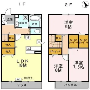メゾン・デュ・プラターヌ【1階】の間取り