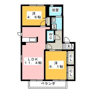 La Cour B【1階】の間取り