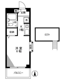 アーバンハウスアサヒ【3階】の間取り