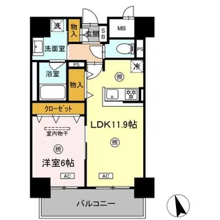 仮)中特ビル【6階】の間取り