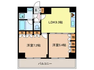 エスティメゾン王子【10階】の間取り