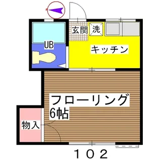 サンコート館山【1階】の間取り