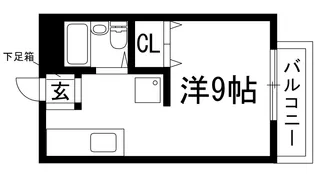 ハイツ翠苑【1階】の間取り