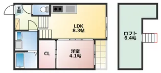 Merveille【1階】の間取り