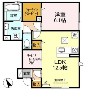 villa高畔【1階】の間取り