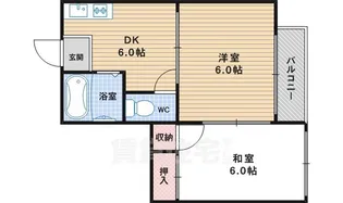 ジョイフル南住吉【3階】の間取り