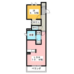 グレイシアコート市場木【1階】の間取り