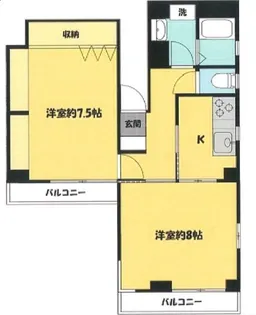 クリオネ成増【3階】の間取り