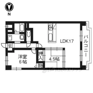 グランビュー葛野【3階】の間取り