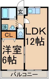 ペガサスマンション 雨倉【1階】の間取り