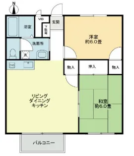 フォブール大高B【1階】の間取り