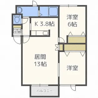 ティアラ【1階】の間取り