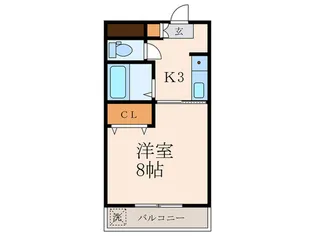 Bergamotto足立【2階】の間取り