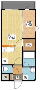 ヴィオラ矢上弐番館【3階】の間取り