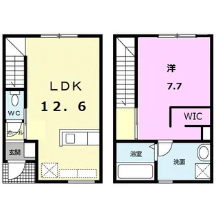 花りんとうII A【1階】の間取り