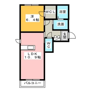 ラフィーナみなみ【2階】の間取り