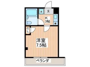 フル-レゾン都島【5階】の間取り