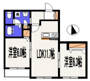 サンヴェルデ【3階】の間取り