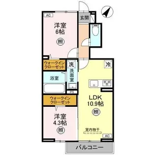 CLASSEUM桶川泉 V【1階】の間取り