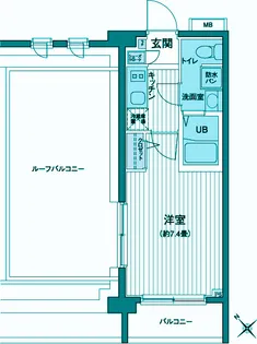エコロジー都立大学レジデンス【6階】の間取り