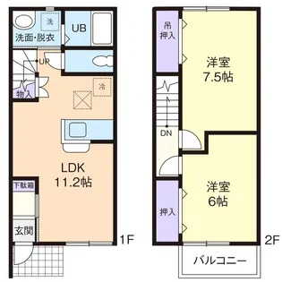 グラシア Bの間取り