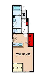 クレストアドバンステンパイII【1階】の間取り