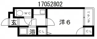 コレクション西田辺【4階】の間取り