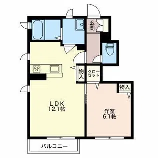 メゾン・ド・ヒルズ【1階】の間取り