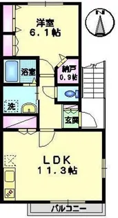 フォレスト砧【2階】の間取り