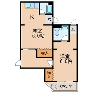 第29プロスパー葵【1階】の間取り