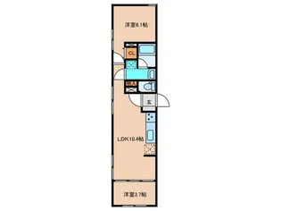 Hus Rika【2階】の間取り