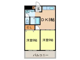 シゲタハウス日枝神社前【3階】の間取り