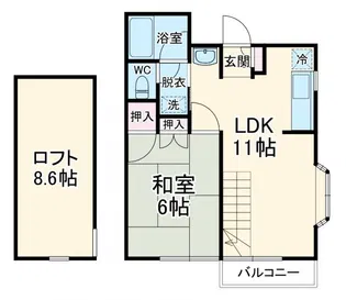 ローズハイツ【2階】の間取り