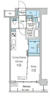 デュオフラッツ一之江East【2階】の間取り