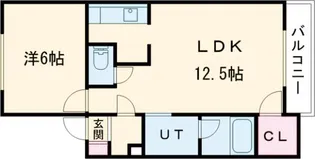 ピアコートB【1階】の間取り