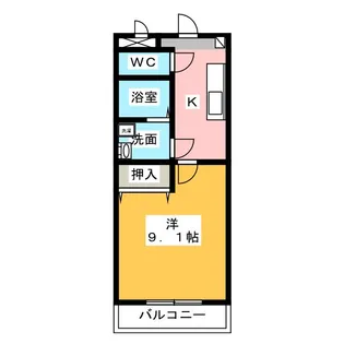 ラ・メール野並【1階】の間取り