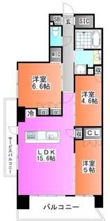 レーベン川口元郷Sta.Front【12階】の間取り