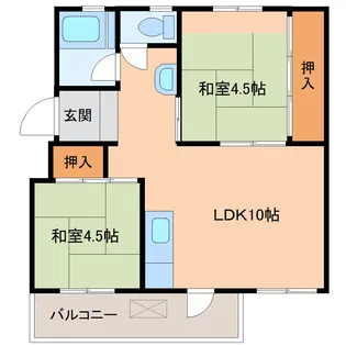 滑石団地E棟【1階】の間取り
