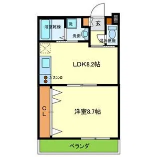 TIAハイム上本町【2階】の間取り